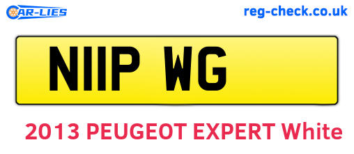N11PWG are the vehicle registration plates.