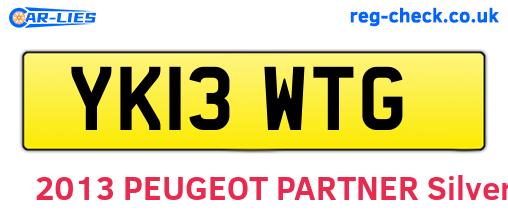 YK13WTG are the vehicle registration plates.