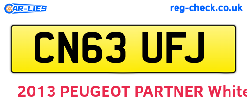 CN63UFJ are the vehicle registration plates.