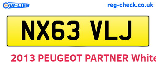 NX63VLJ are the vehicle registration plates.