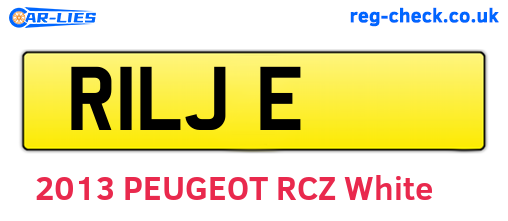 R1LJE are the vehicle registration plates.
