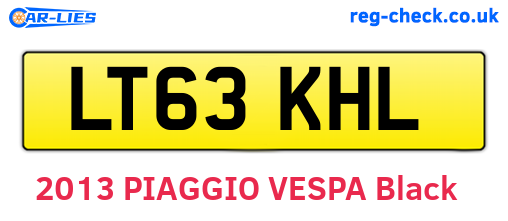 LT63KHL are the vehicle registration plates.