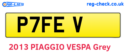P7FEV are the vehicle registration plates.