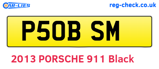 P50BSM are the vehicle registration plates.