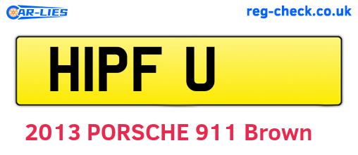 H1PFU are the vehicle registration plates.