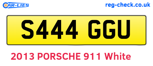 S444GGU are the vehicle registration plates.