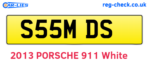 S55MDS are the vehicle registration plates.