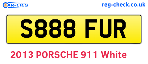 S888FUR are the vehicle registration plates.