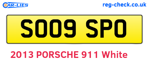 SO09SPO are the vehicle registration plates.