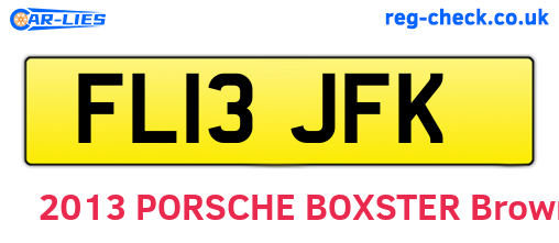 FL13JFK are the vehicle registration plates.