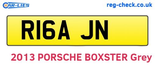R16AJN are the vehicle registration plates.