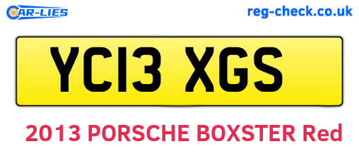YC13XGS are the vehicle registration plates.