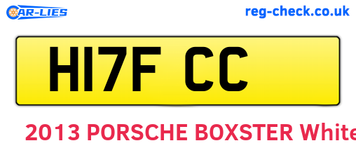 H17FCC are the vehicle registration plates.