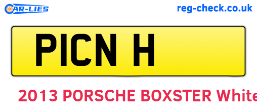 P1CNH are the vehicle registration plates.