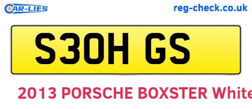 S30HGS are the vehicle registration plates.