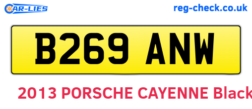 B269ANW are the vehicle registration plates.