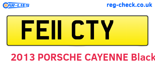 FE11CTY are the vehicle registration plates.