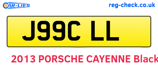 J99CLL are the vehicle registration plates.