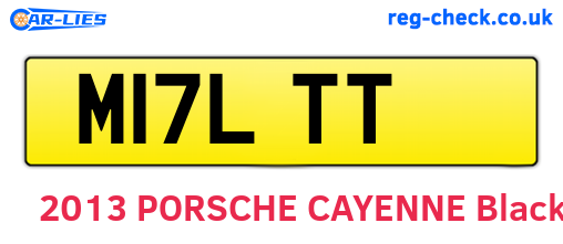 M17LTT are the vehicle registration plates.