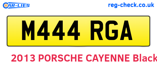 M444RGA are the vehicle registration plates.