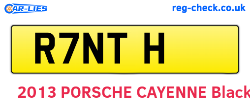 R7NTH are the vehicle registration plates.