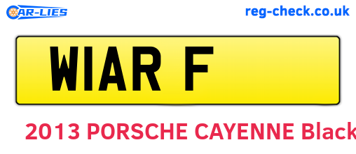 W1ARF are the vehicle registration plates.