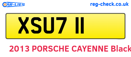 XSU711 are the vehicle registration plates.