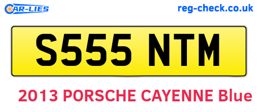 S555NTM are the vehicle registration plates.