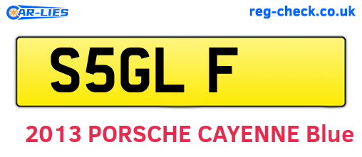 S5GLF are the vehicle registration plates.