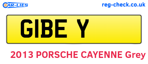 G1BEY are the vehicle registration plates.