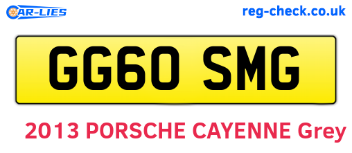 GG60SMG are the vehicle registration plates.