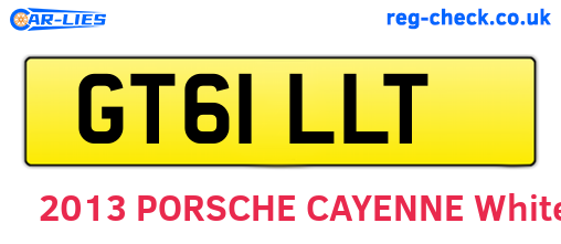GT61LLT are the vehicle registration plates.