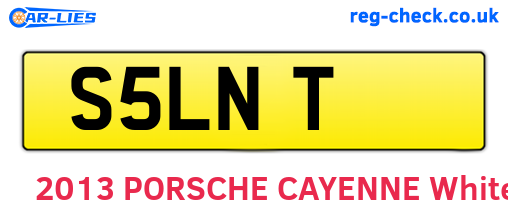 S5LNT are the vehicle registration plates.