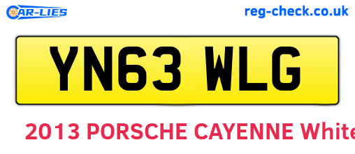 YN63WLG are the vehicle registration plates.