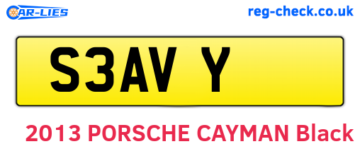 S3AVY are the vehicle registration plates.