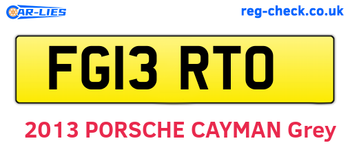 FG13RTO are the vehicle registration plates.