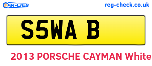 S5WAB are the vehicle registration plates.