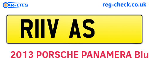 R11VAS are the vehicle registration plates.