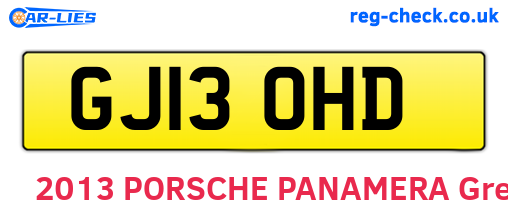 GJ13OHD are the vehicle registration plates.