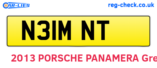 N31MNT are the vehicle registration plates.