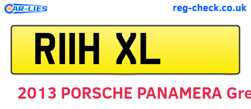 R11HXL are the vehicle registration plates.