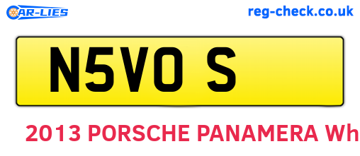 N5VOS are the vehicle registration plates.