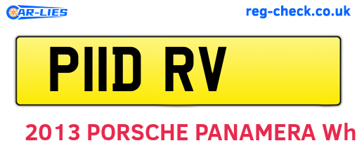 P11DRV are the vehicle registration plates.