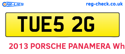 TUE52G are the vehicle registration plates.