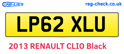 LP62XLU are the vehicle registration plates.