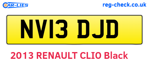 NV13DJD are the vehicle registration plates.
