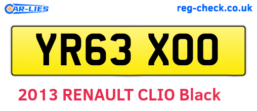 YR63XOO are the vehicle registration plates.