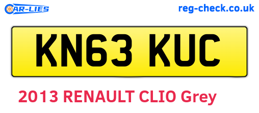 KN63KUC are the vehicle registration plates.