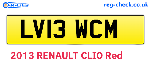 LV13WCM are the vehicle registration plates.