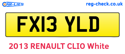 FX13YLD are the vehicle registration plates.